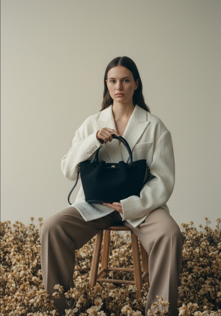 Barcelona Suede Premium Italian Leather Bag