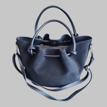 Barcelona Suede Premium Italian Leather Bag