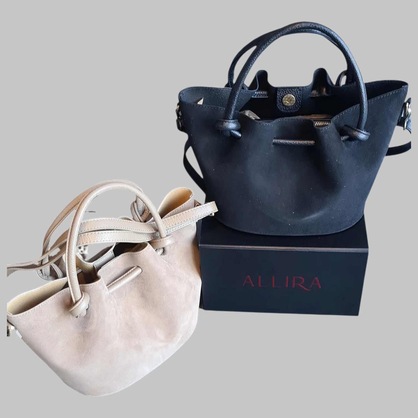 Barcelona Suede Premium Italian Leather Bag