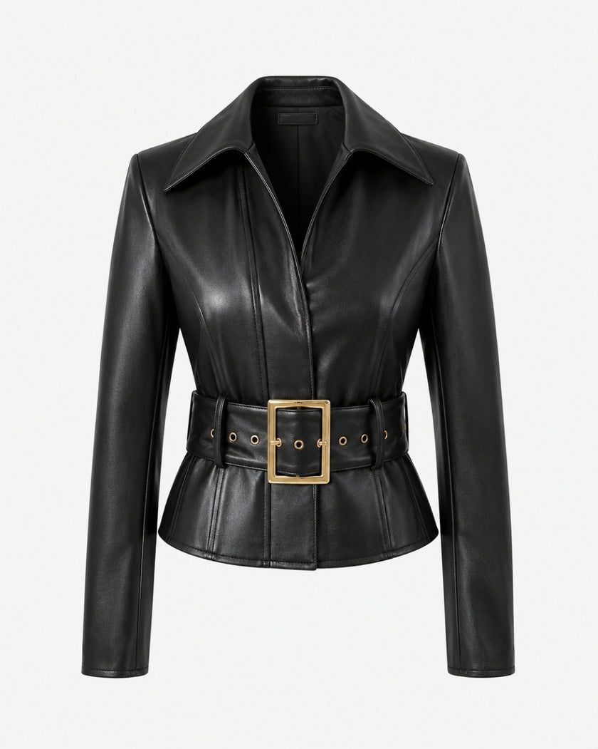 ST.BATH vegan Leather Jacket