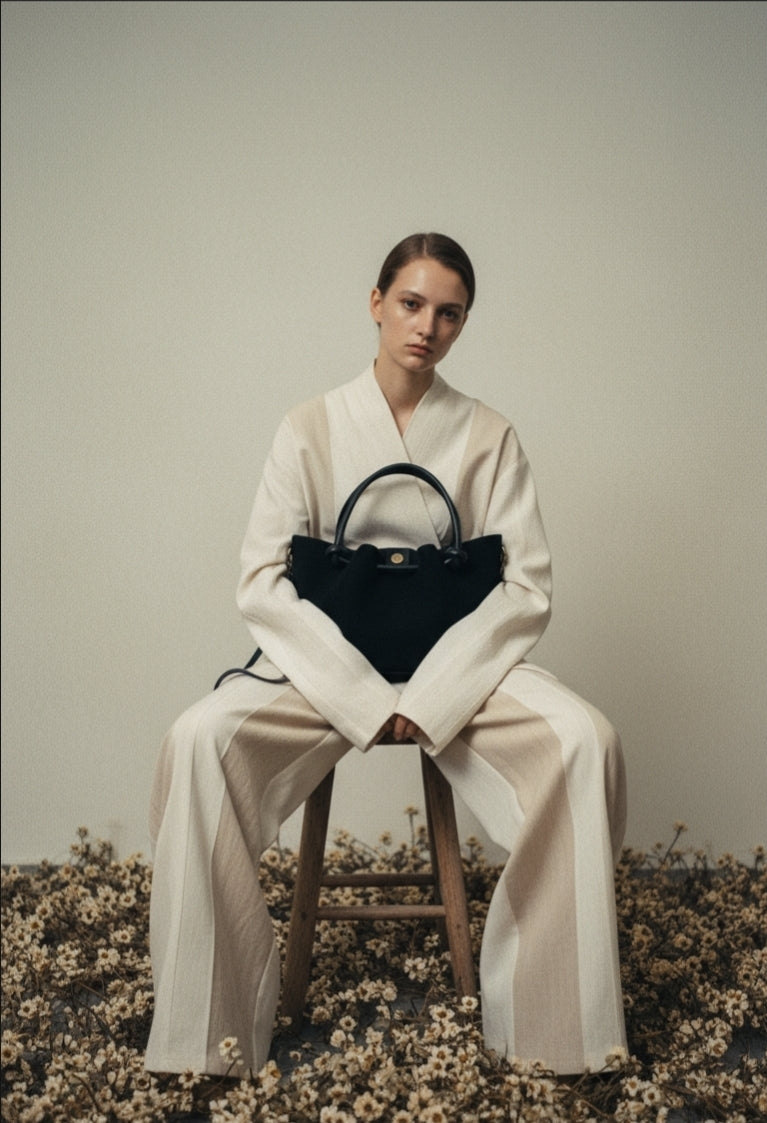 Barcelona Suede Premium Italian Leather Bag