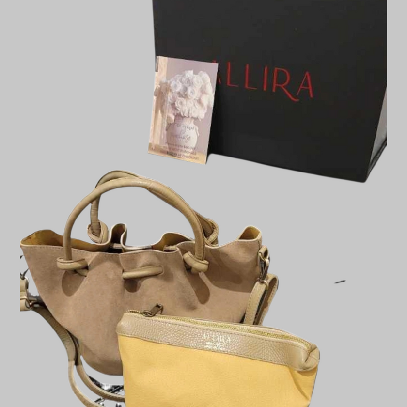 Barcelona Suede Premium Italian Leather Bag